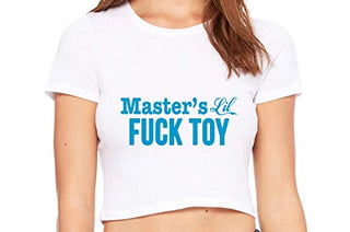 Masters Little Fuck Toy - White Crop Top