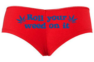 Roll You Weed on It - Red Boyshort