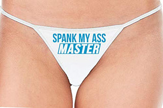 Spank My Ass Master - White String Thong