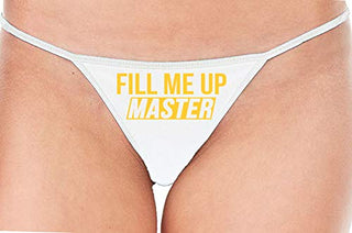 Fill Me Up Master - White String Thong
