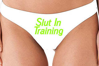 Slut in Training - White Thong