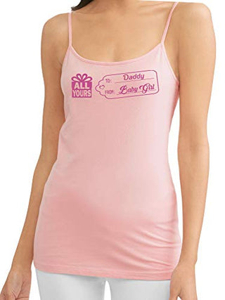 To Daddy From Baby Girl Gift Tag - Pink Cami