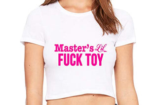 Masters Little Fuck Toy - White Crop Top