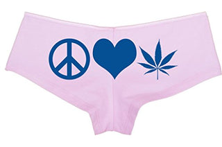 Peace Love Pot - Pink Boyshort