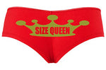 Knaughty Knickers Size Queen of Spades Love BBC Sexy Red Boyshort Plus Sizes Too