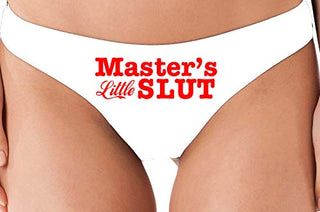 Masters Little Slut - White Thong