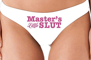 Masters Little Slut - White Thong