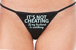 Knaughty Knickers Its Not Cheating If My Husband Watches Black String Thong