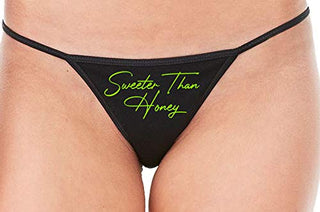 Sweeter Than Honey - Black String Thong