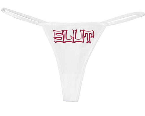 Knaughty Knickers Women's Slut Rude Sexy Hot Bedroom Fun Thong