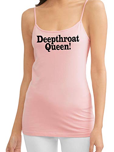 Knaughty Knickers Deepthroat Queen Deep Throat Expert Pink Camisole Tank Top