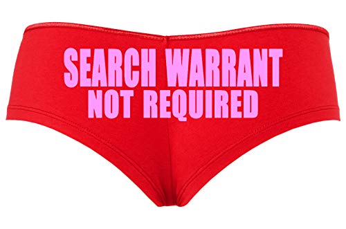 Knaughty Knickers Search Warrant Not RequiRed Police Wife Girlfriend Red panty