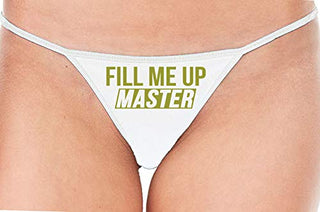 Fill Me Up Master - White String Thong