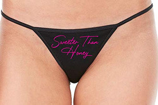 Sweeter Than Honey - Black String Thong