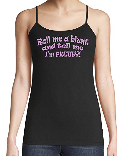 Knaughty Knickers Roll Me A Blunt and Tell Me Im Pretty Black Camisole Tank Top
