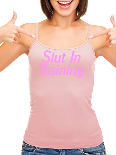 Knaughty Knickers Slut in Training Keep Slutty HotWife Pink Camisole Tank Top