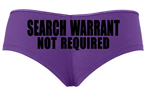 Knaughty Knickers Search Warrant Not RequiPurple Police Wife Girlfriend Purple Panty