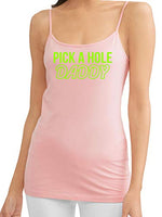 Knaughty Knickers Pick A Hole Any Fuck My Ass Mouth Pussy Pink Camisole Tank Top