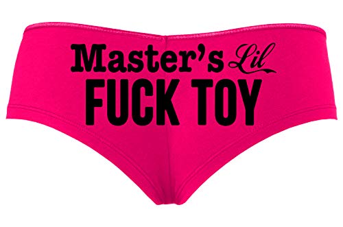 Knaughty Knickers Masters Little Fuck Toy Piece Of Ass Hot Pink Slutty Panties