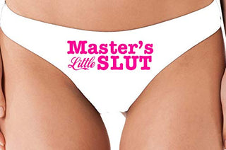 Masters Little Slut - White Thong