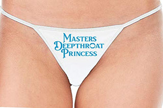 Master's Deepthroat Princess - White String Thong