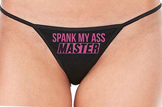Spank My Ass Master - Black String Thong