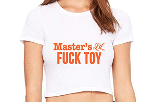 Masters Little Fuck Toy - White Crop Top