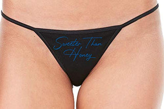 Sweeter Than Honey - Black String Thong