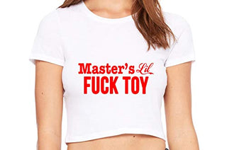 Masters Little Fuck Toy - White Crop Top