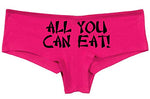 Knaughty Knickers All You Can Eat Cute Chinese Writing Sexy Pink Boyshort Oral