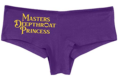 Knaughty Knickers Masters Deepthroat Princess Oral Sex Slutty Purple Panties