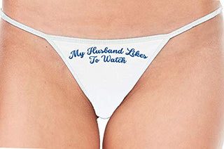 My Husband Likes To Watch - White String Thong