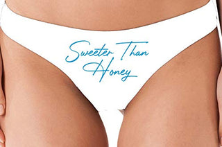 Sweeter Than Honey - White Thong
