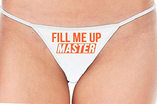 Fill Me Up Master - White String Thong