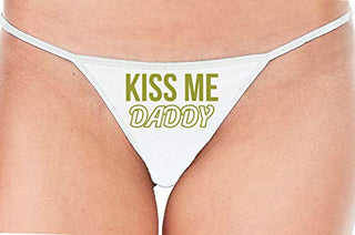 Kiss Me Daddy - White String Thong