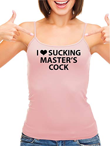 Knaughty Knickers I Love Sucking Masters Cock Blowjob Slut Pink Camisole Tank