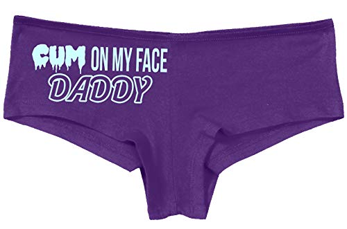 Knaughty Knickers Cum On My Face Daddy Facial Cumslut Slutty Purple Panties