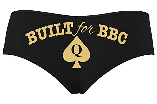 Knaughty Knickers Built for BBC Pawg Queen of Spades QOS Black Boyshort Panties