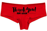 Knaughty Knickers Thank You Cum Again Sexy Flirty Cumslut Slutty Red Panties