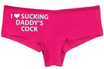 Knaughty Knickers I Love Sucking Daddys Cock DDLG Oral Hot Pink Underwear