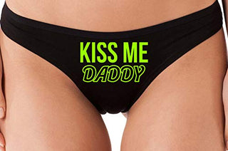 Kiss Me Daddy - Black Thong