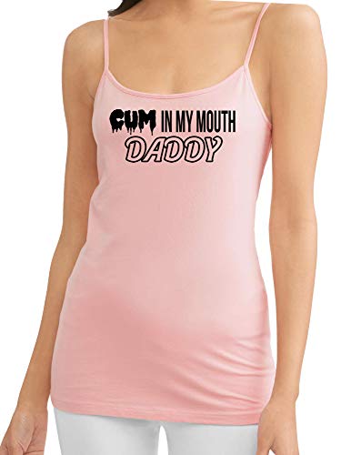 Knaughty Knickers Cum In My Mouth Daddy Oral Blow Job Pink Camisole Tank Top