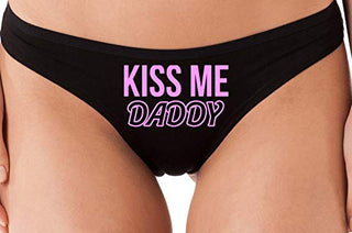 Kiss Me Daddy - Black Thong