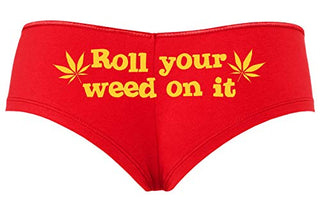 Roll You Weed on It - Red Boyshort