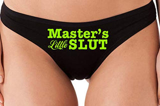 Masters Little Slut - Black Thong