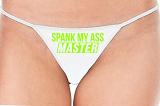 Spank My Ass Master - White String Thong