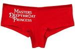 Knaughty Knickers Masters Deepthroat Princess Oral Sex Slutty Red Panties