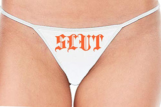 Slut Gothic - White String Thong