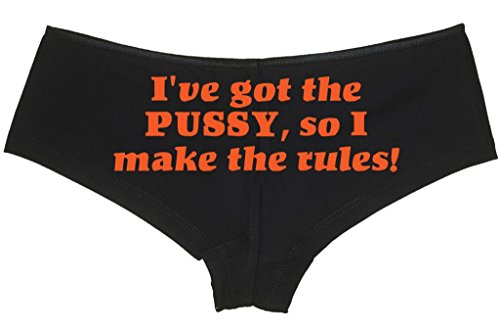 Knaughty Knickers Women's I Have The Pussy I Make The Rules Sexy Boyshort
