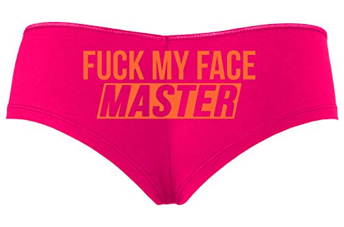 Knaughty Knickers Fuck My Face Master Oral Deepthroat Hot Pink Slutty Panties